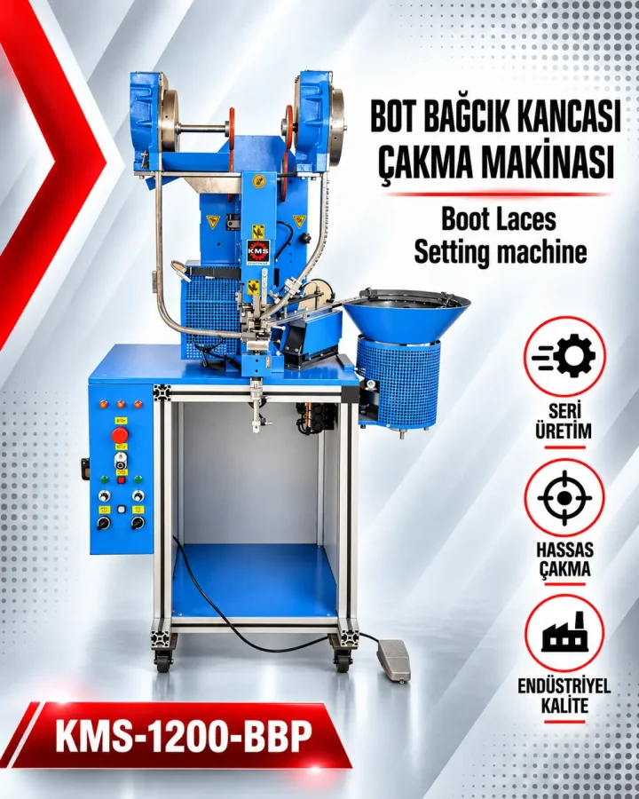 Bot Bağcık Kancası Çakma Makinası