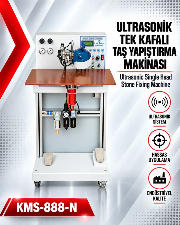 Ultrasonik Tek Kafalı Taş Yapıştırma Makinesi