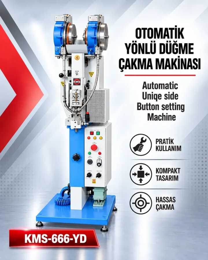 Yönlü Düğme Çakma Makinesi